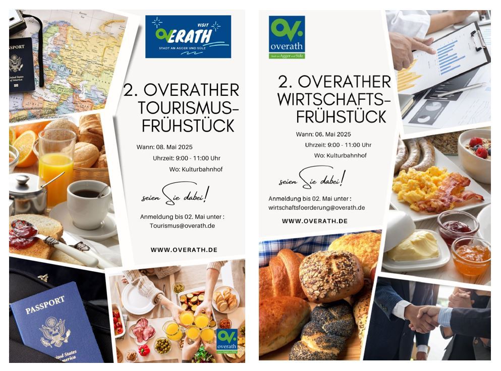 Plakat Tourismus- / Wirtschaftsfrühstück Frühjahr 2025