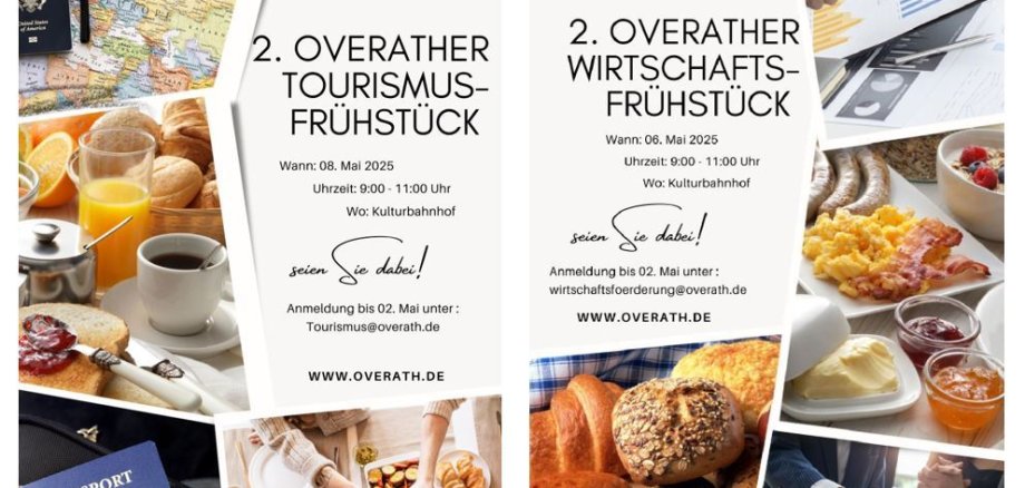Plakat Tourismus- / Wirtschaftsfrühstück Frühjahr 2025