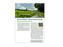 Cover /Puplikation Overather Panoramaweg