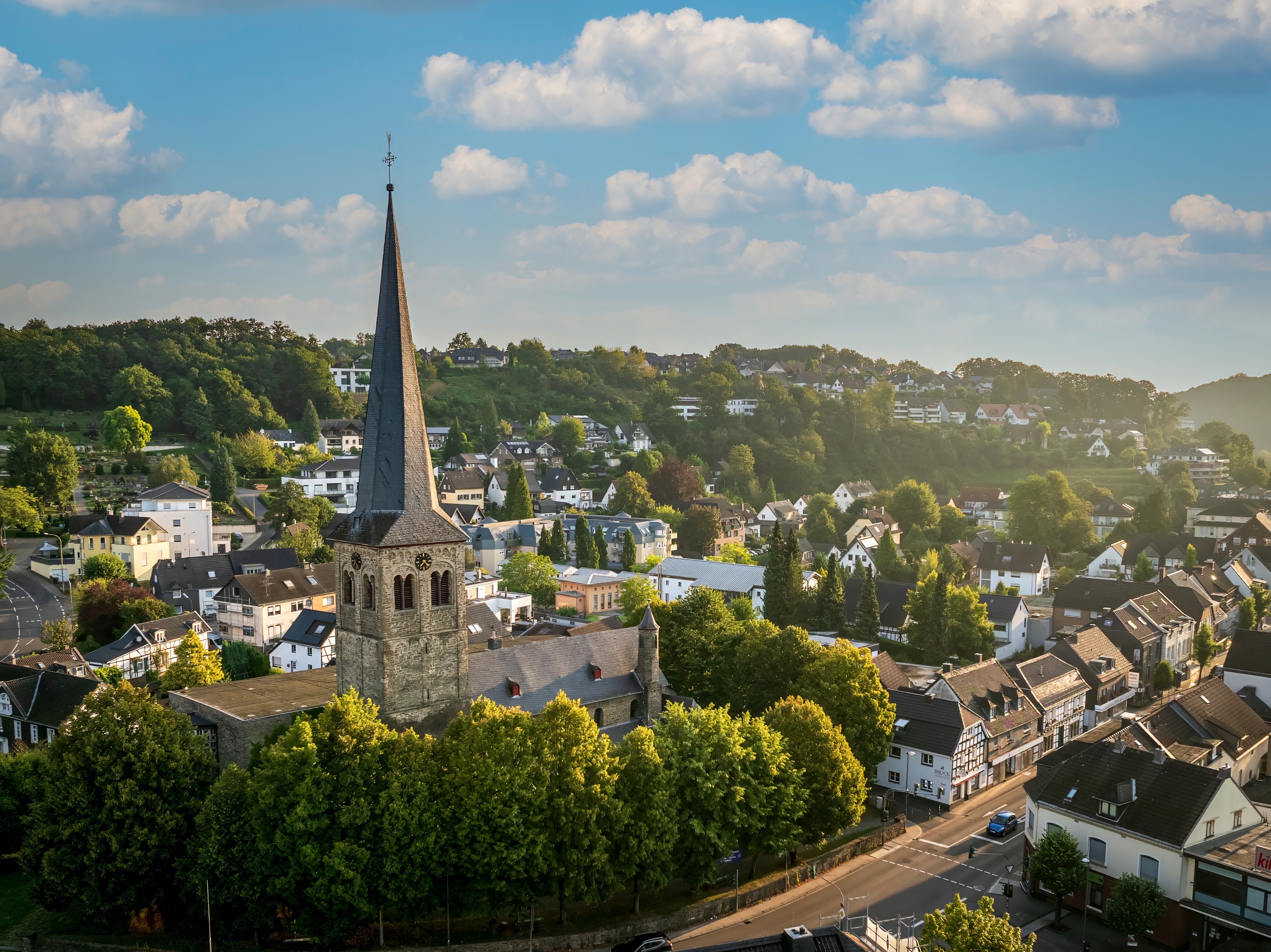 Luftaufnahme Stadt Overath
