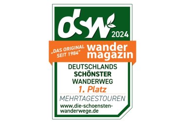 Zertifikat Deutschlands schönster Wanderweg